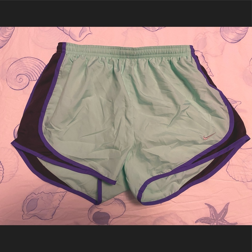 Nike mint and purple shorts